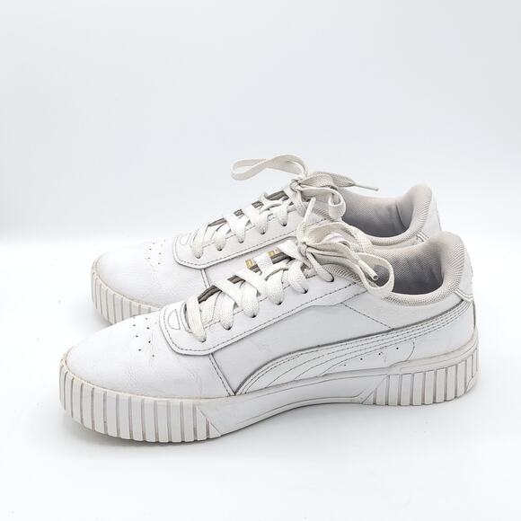 Puma carina 391732-01 white gold womens size 7.5 - Picture 4 of 10